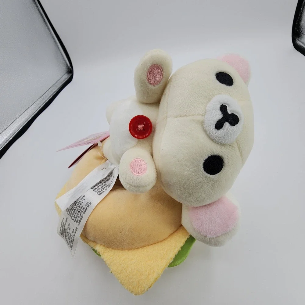 San-X Rilakkuma Korilakkuma Bagel Soft Plush Doll 6 Inch Stuffed‎ Toy NEW w/ Tag